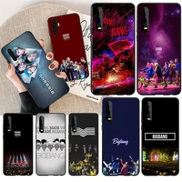 penghuwan kpop bigbang logo soft silicone black phone case for huawei p30 p20 mate 20 pro lite smart y9 prime 2019