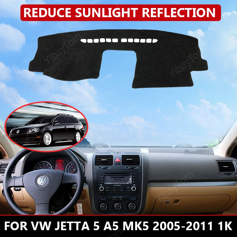 

Car Dashboard Cover for VW Jetta 5 A5 MK5 2005-2011 1K Mat Protector Sun Shade Dashmat Board Pad Auto Carpet