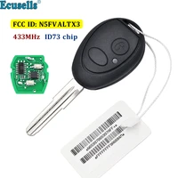 remote key fob 2 buttons 433mhz id73 chip for land rover discovery 1999 2004 fcc id n5fvaltx3 uncut key