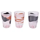 Креативная мультяшная Милая стеклянная кофейная чашка и блюдце с милым котом модные молочные чашки для завтрака 300 мл чайная чашка офисный подарок