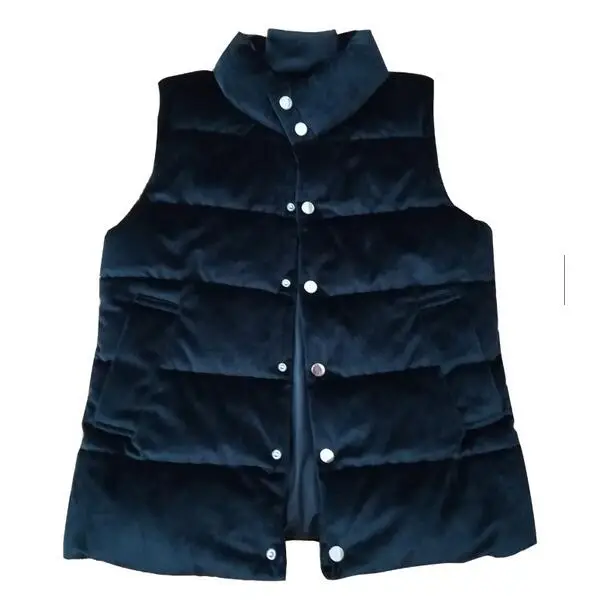 2019 Осень Зима Европейский стиль жилет из хлопка с подкладкой женский тонкий