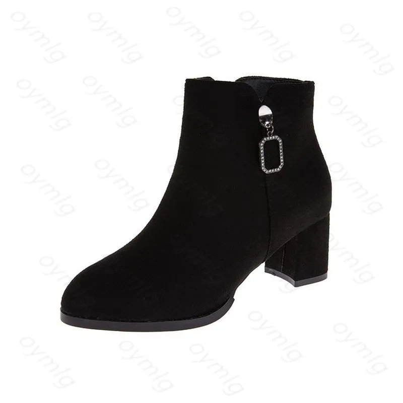 

2020 New Women Boots High Heels Women's Rubber Shoes Booties Ladies Luxury Designer Winter Footwear Boots-women 35-42