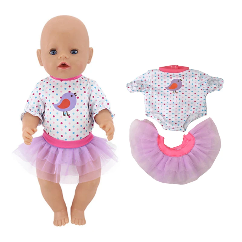 Наряд для куклы комплект одежды 18-дюймовых кукол подходит новорожденных