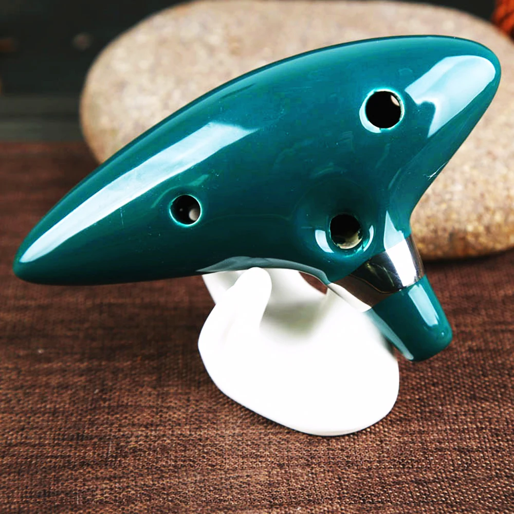 12 отверстий Ocarina Midrange C Sedar Time Flute превосходное качество звука синяя отправляются