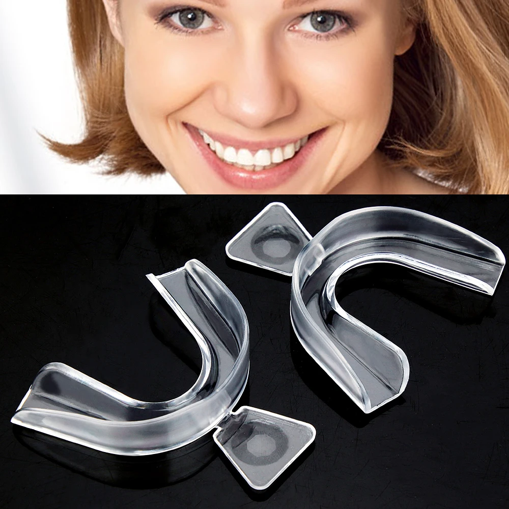 

2PCS EVA Night Mouth Guard Teeth Protector For Teeth Clenching Grinding Dental Bite Sleep Aid Whitening Teeth Mouth Tray