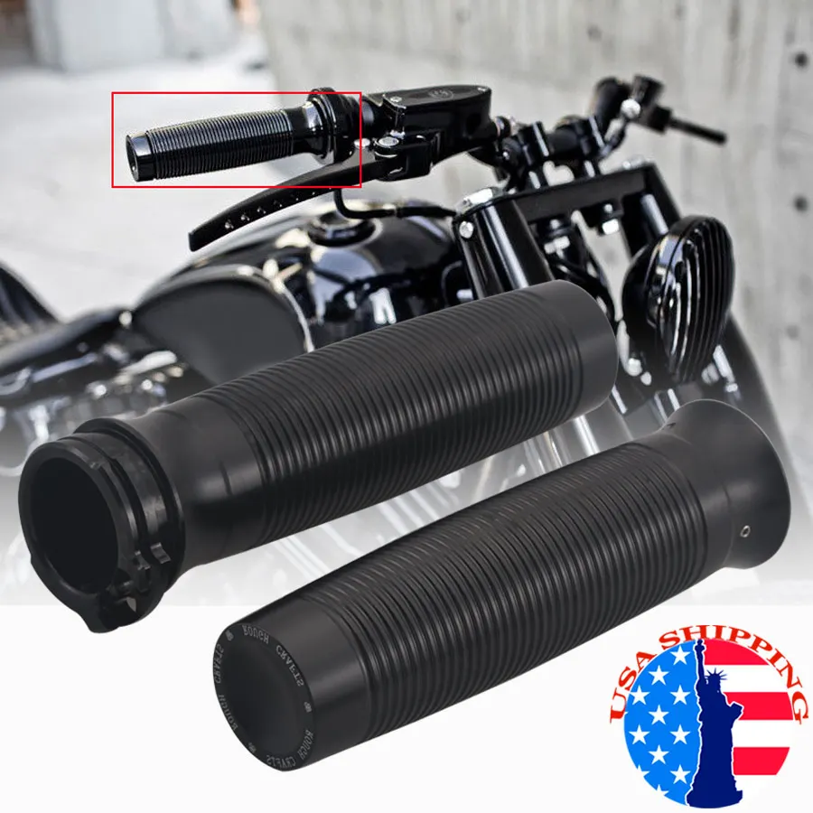 

Мотоцикл черный алюминиевый руль управления 1 "ручки для Harley Sportster XL 1200 883 48 US