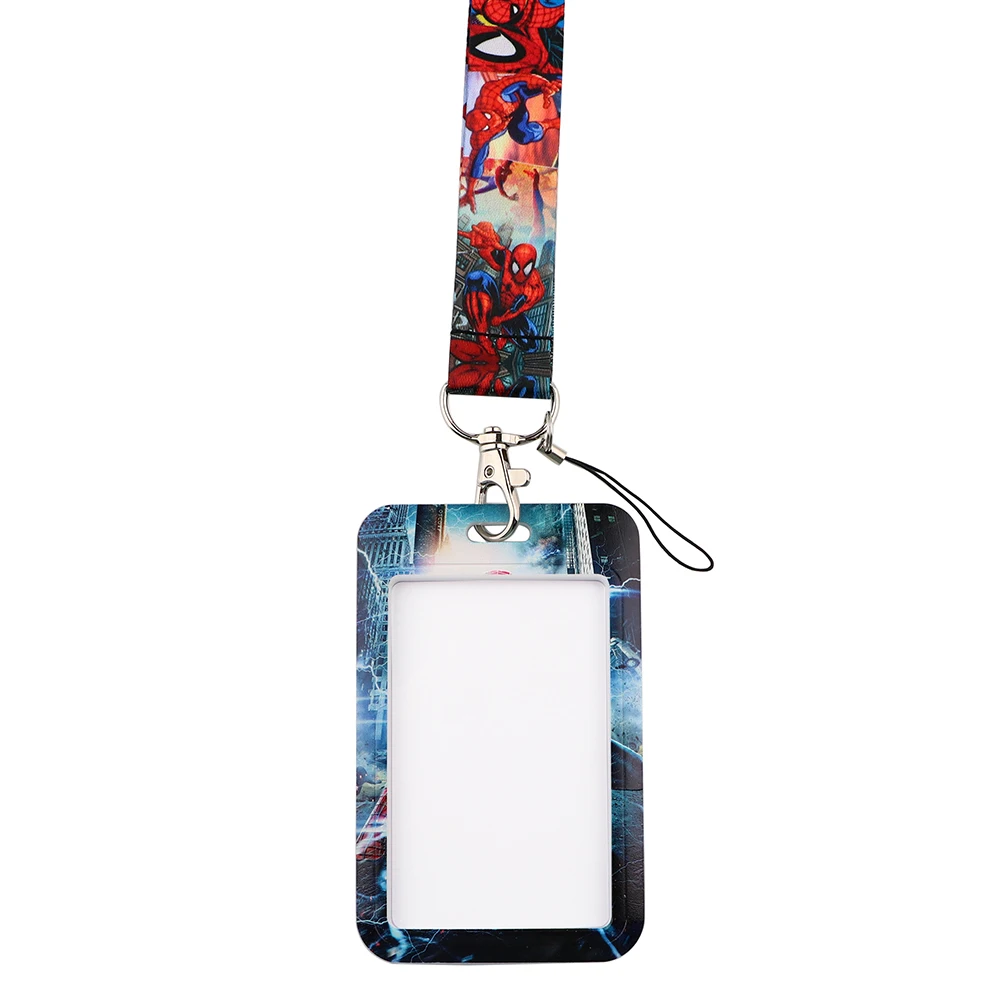 lt1399 spider lanyard for keys chain id card cover pass student mobile phone charm badge holder key ring neck straps accessories free global shipping