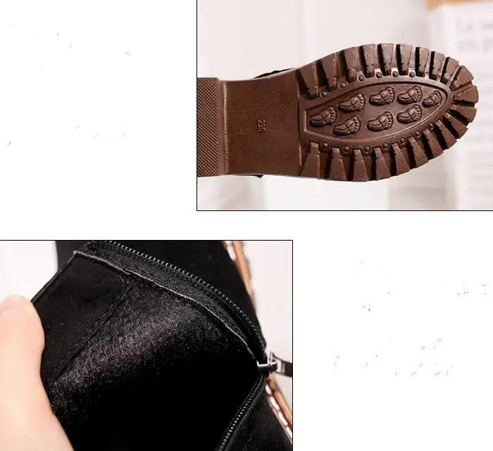 

New Autumn Winter Women Boots Suede Female Single Boots woman Ankle Boots Flat Oxford shoes zapatos mujer size 789