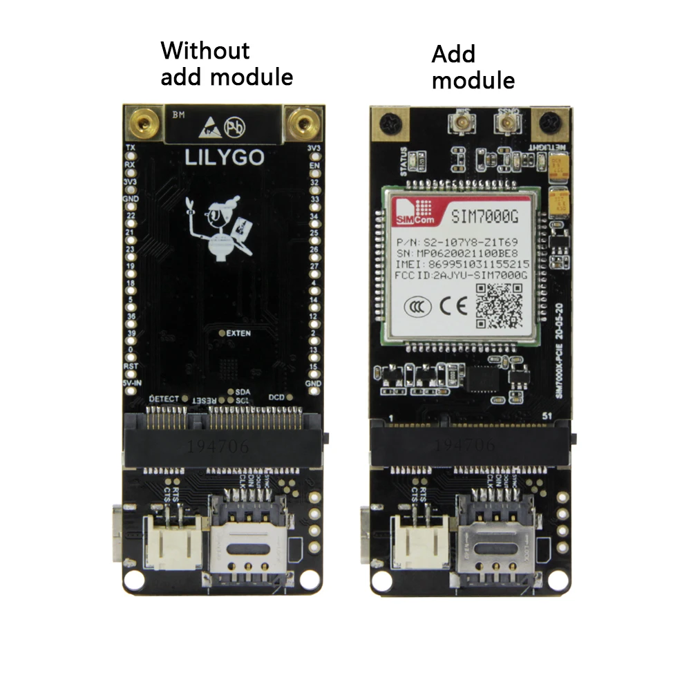 T PCIE ESP32 WROVER B AXP192 Чип WIFI Bluetooth Nano карта SIM серия композитная плата для