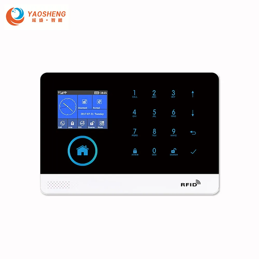 GSM PG-103 Беспроводной Wi-Fi и GSM домашняя/Бизнес охранная противопожарная охранная сигнализация для iOS и Android APP - Цвет: GSM