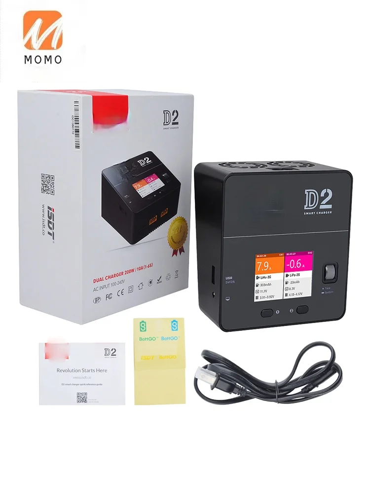 

D2 Mar AC 200W 12A 2-6S Dual Channel Battery Balance Charger