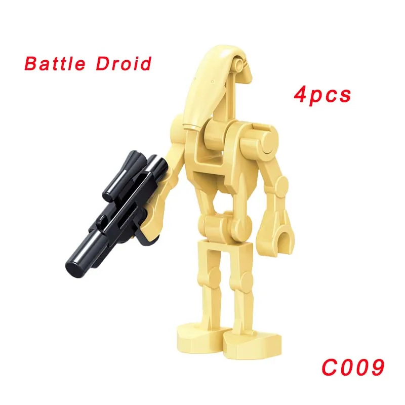C009 Одиночная Звездные войны кирпич Хан Solo Embo Jawa Финн Анакин Скайуокер K-3Po йода капитан тарпалс Aayla ecura строительный блок - Цвет: C009