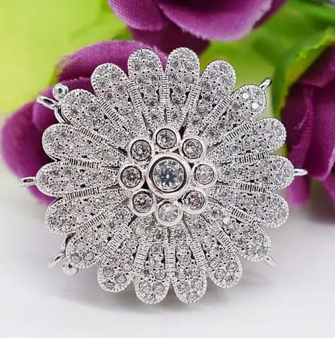 Бесплатная доставка ювелирное изделие 2 нити 9-10 мм белый жемчуг CZ кулон ожерелье