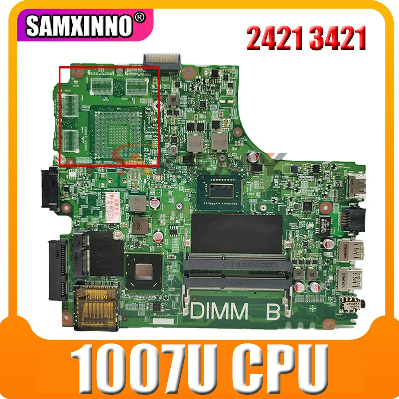 

CN-0PTNPF 0PTNPF PTNPF MAIN BOARD For Dell Inspiron 2421 3421 Laptop Motherboard mainboard 1007U CPU DDR3