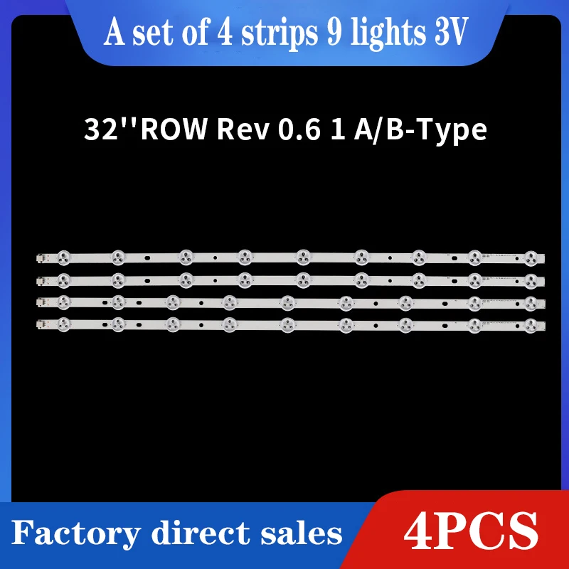 

100% Brand New 4pcs/set LED Strips, Suitable For LG TV 32MB25VQ 32MB27VQ 32LB5610 32LB552b LC320DUE Mga4 Agf 78400101