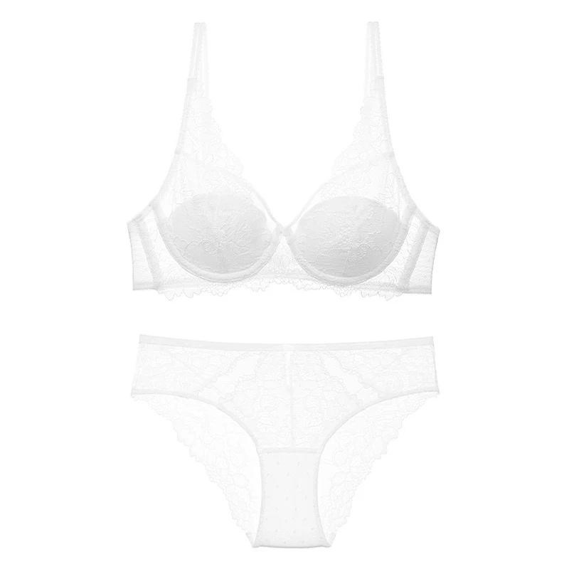 Комплект женского кружевного нижнего белья из бюстгальтера пуш ап и