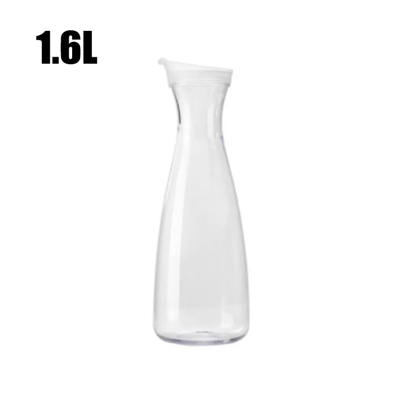 

1600ML Transparent Water Bottle Juice Bottle Food Grade Plastic Water Juice Ice Tea Jug With Lid Water Pitcher Drinkware