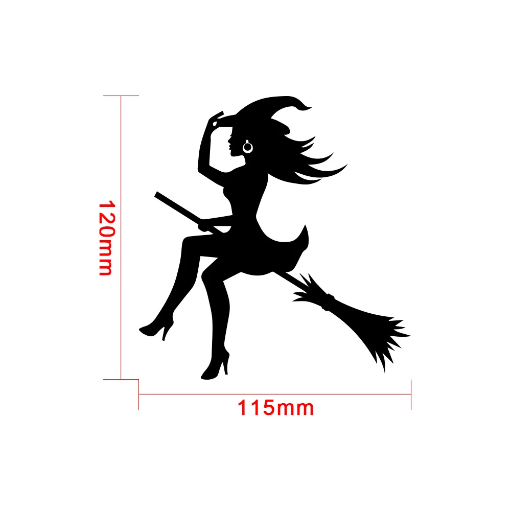Виниловые наклейки на бампер автомобиля с изображением ведьмы|Наклейки