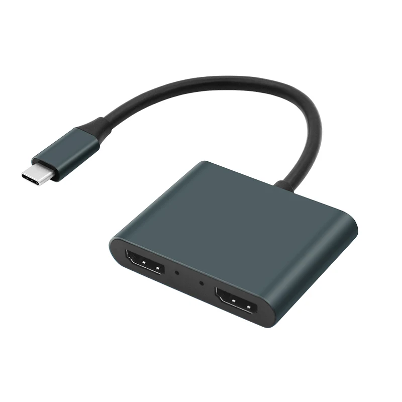 

USB-C hub Simultaneous display dual screen 4 in 1 Converter Dual 4K HDMI-compatible USB 3.0 PD Fast Charging for Laptop PC Phone