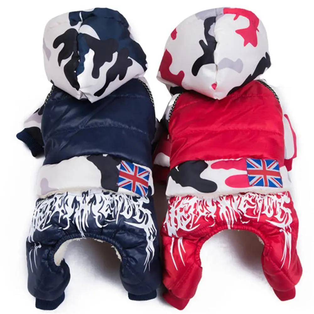 NEW Warm Winter Camouflage Dog Coat Jacket Winter Waterproof Pet Dog Clothes Fashion for Chihuahua Small Large Dogs XXL