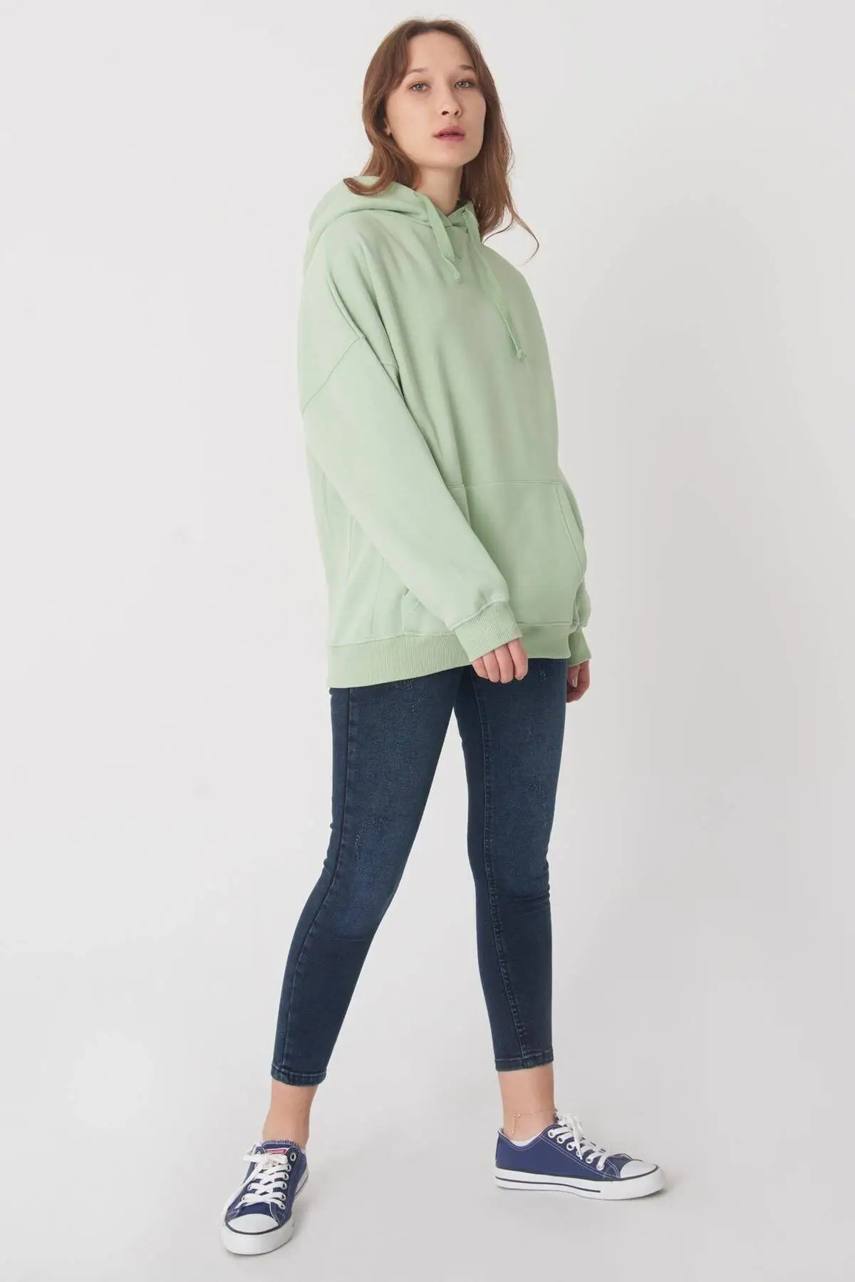 

Women Mint Hoodies Women Sweatshirt 2021 Fashion