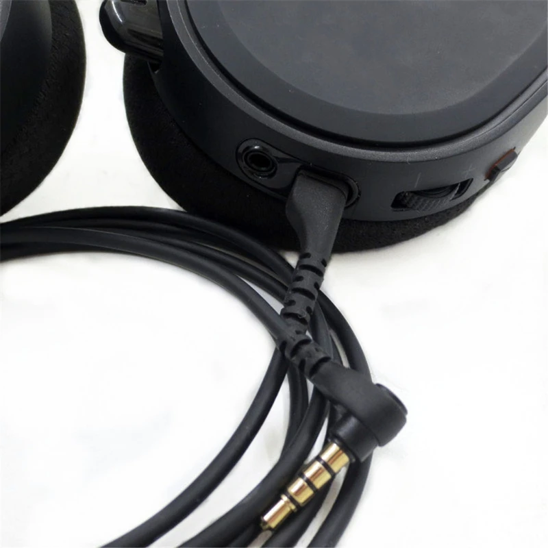 

2021 New 1.5m long Replacement Stereo Audio- Cable Extension Cord for steelseries- Arctis 3 5 7 Pro Wireless Gaming Headphone