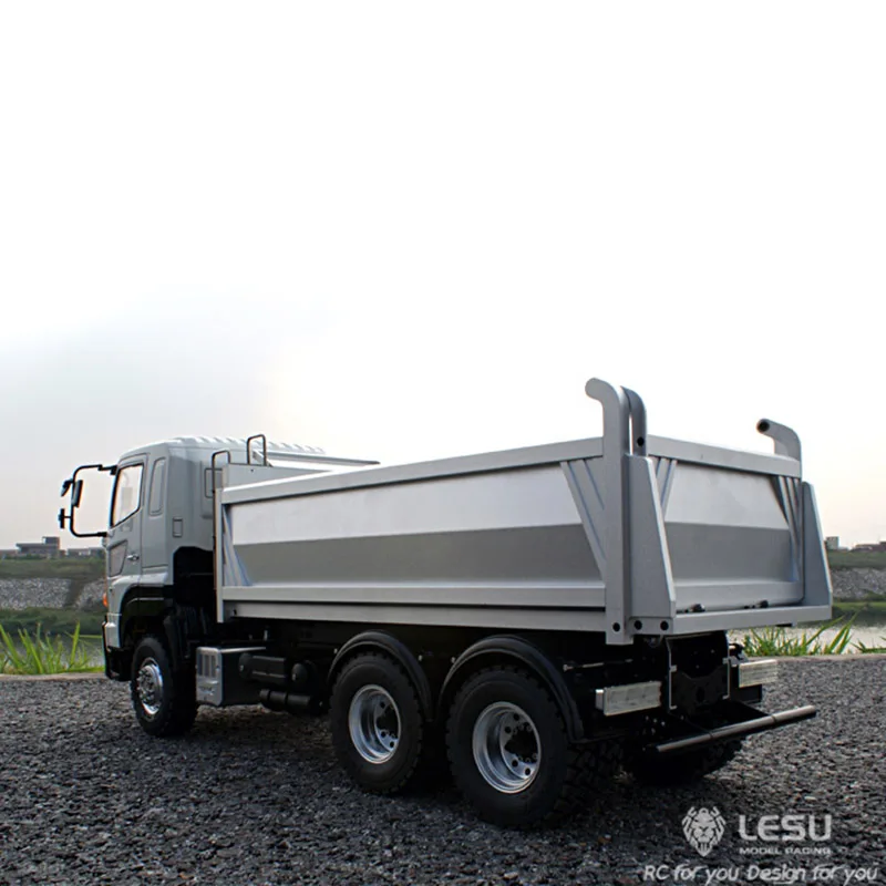 LESU 1/14 замок дифференциальный Hino700 6x6 металлический гидравлический самосвал RC