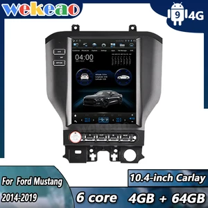 android 9 car radio for ford mustang 2014 2019 multimedia navigation radio stereo wireless carplay mirrorlink gps 5g wifi free global shipping