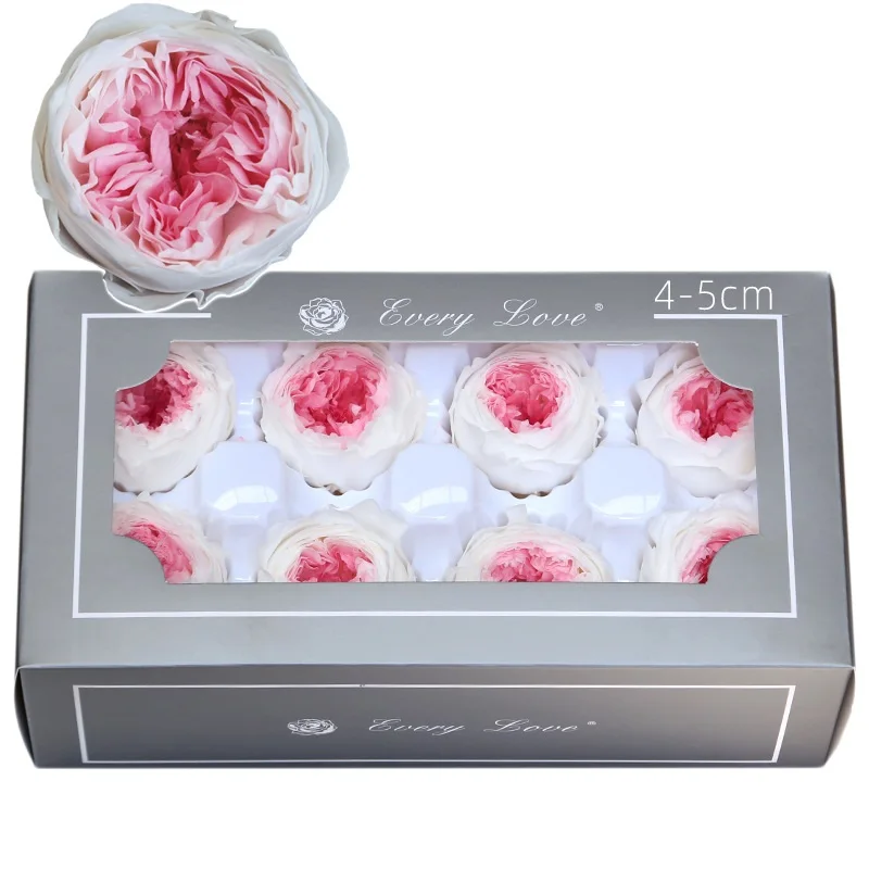 

Хранилистая Роза Остина 4-5 см, 8 шт. в коробке, вечный цветок «сделай сам», подарок на день рождения, День Святого Валентина, свадебное украшен...