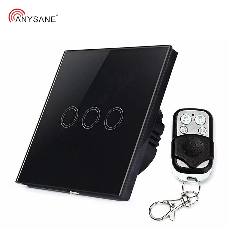 New Wireless remote control rf 433 Mhz wireless wall mount switch touch light outlet smart with emitter EU | Электроника