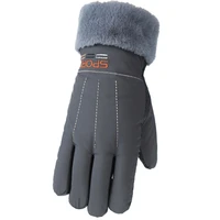 winter outdoor gloves for men large warm skiing gloves snowboard thermal fleece bicycle driving mittens bike riding hiking