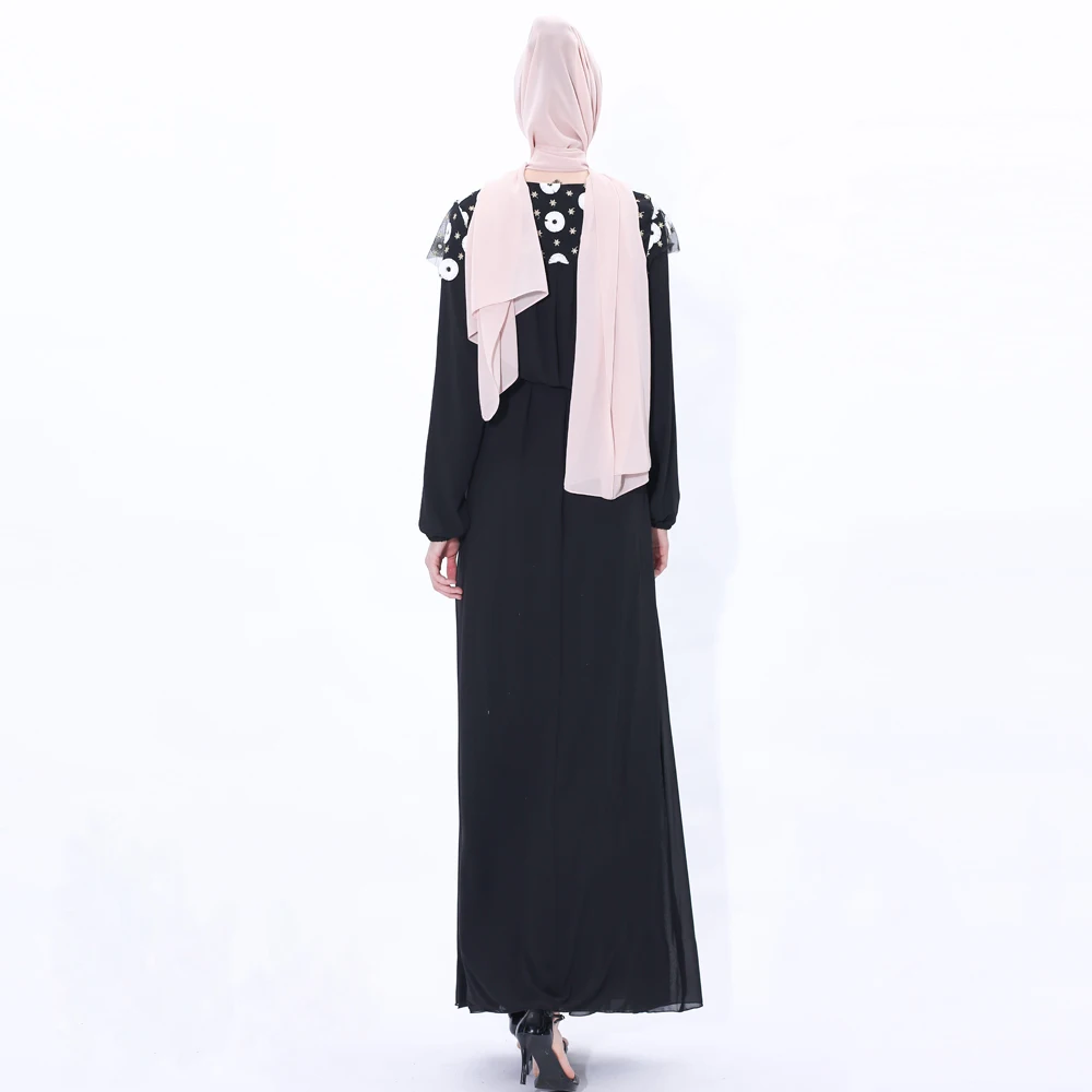 Eid Mubarek Abaya Дубай Турция хиджаб мусульманское модное платье кафтан мусульманская