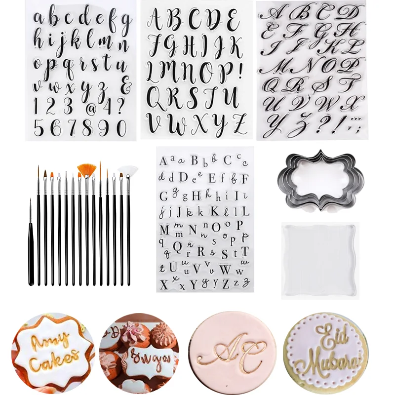 Штампы для печенья на заказ буквы украшения торта сладких букв инструменты