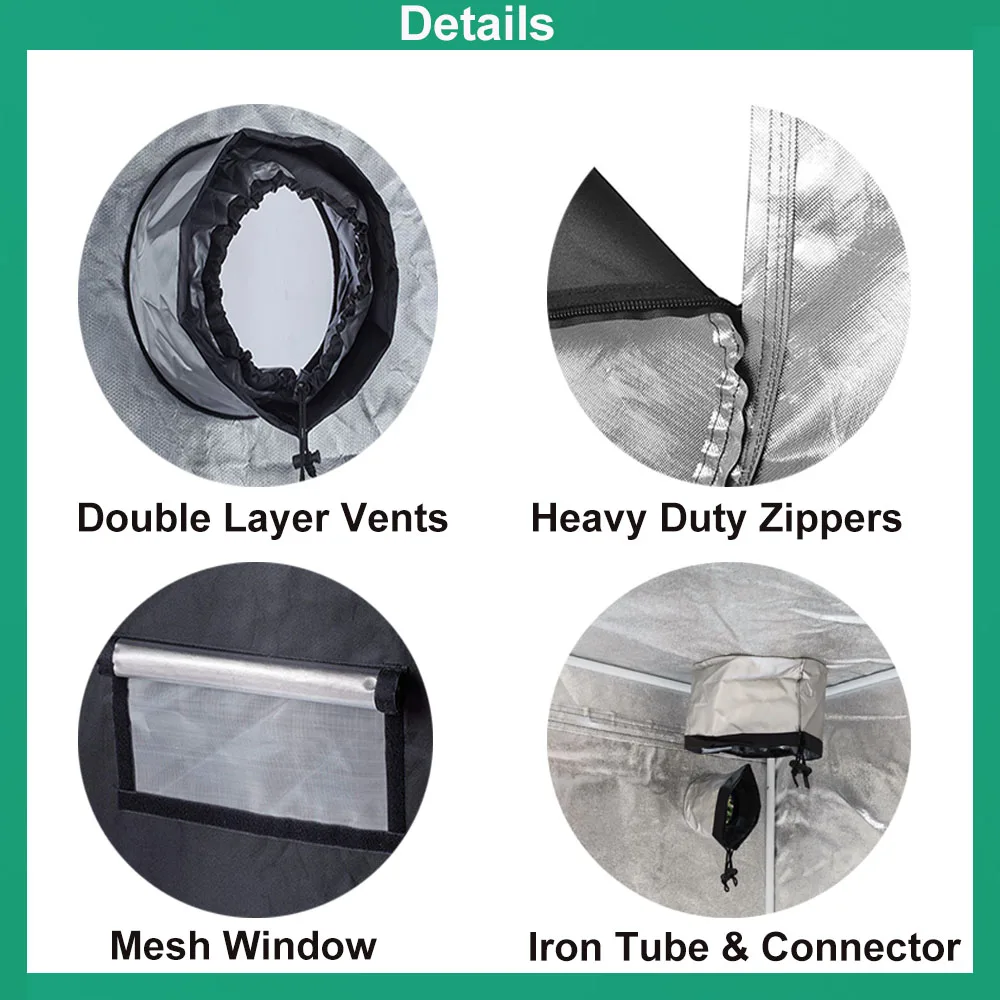 

BEYLSION 80*80*160cm Hydroponics Tent Grow Tent Growing Light Accessories Indoor Plant Tent Hydroponics For Plant Grow Lights