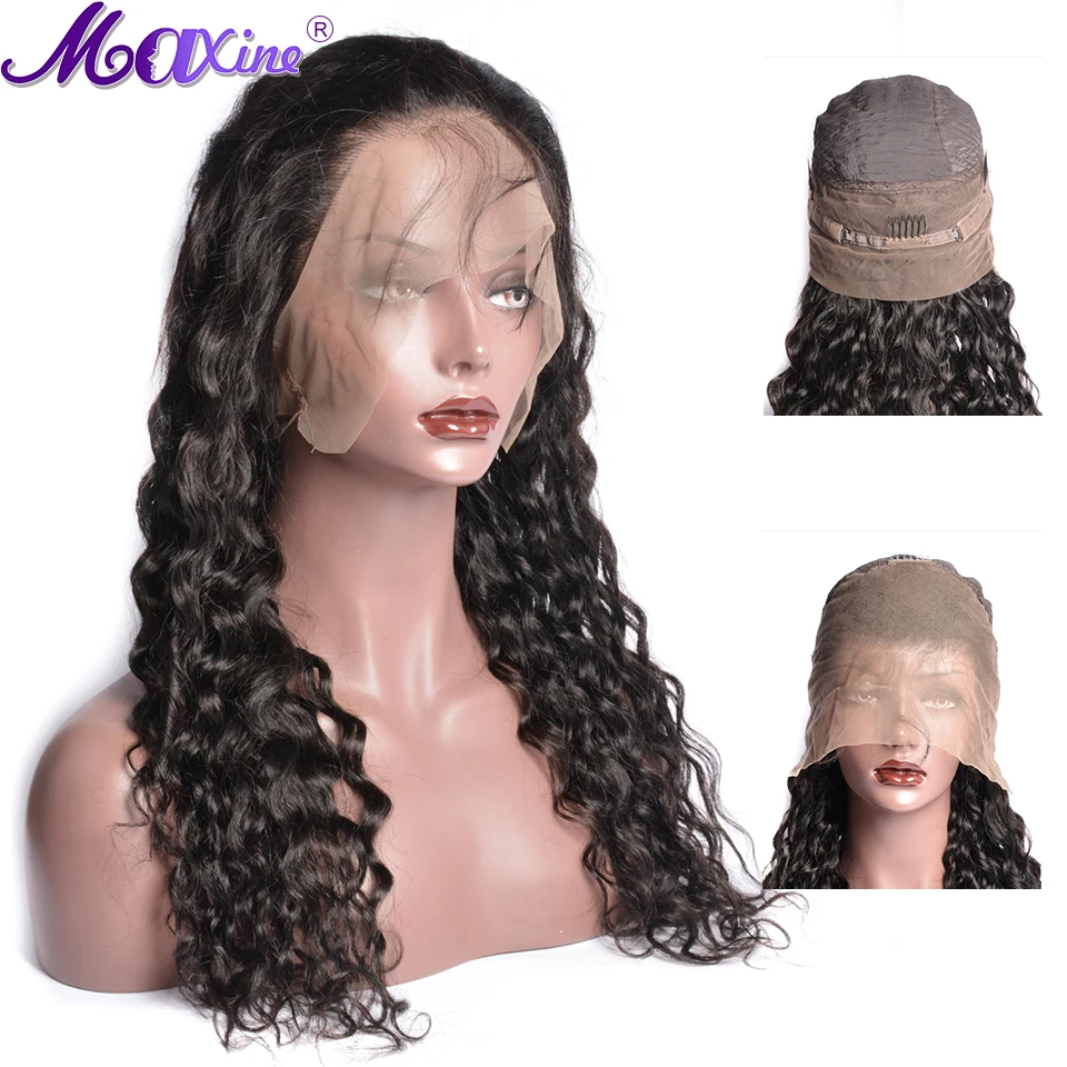 360 парик с фронтальным кружевом предварительно сорвал волосами младенца волна