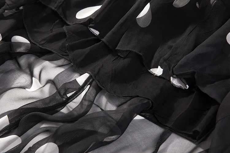 

Women's 100% Silk Maxi Skirt Printed Two-Layer Pleated Long Skirt Summer Beach 20 colors JN098