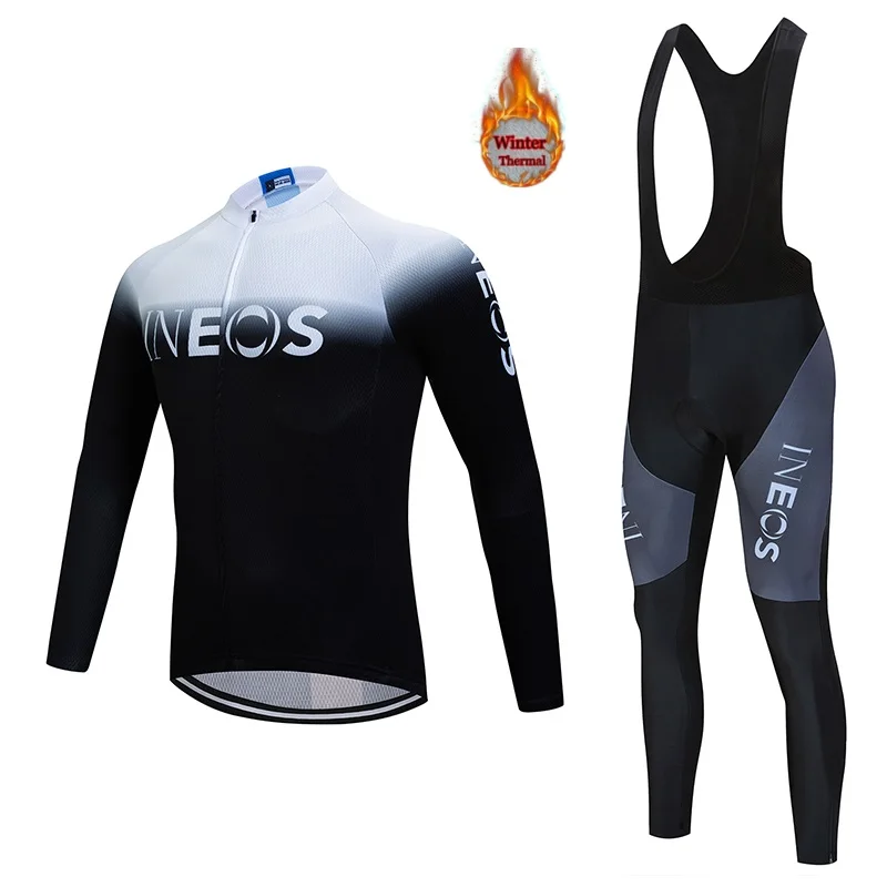 Ineos2020 Велоспорт Мужская Джерси велосипед Открытый горный одежда теплый плюс