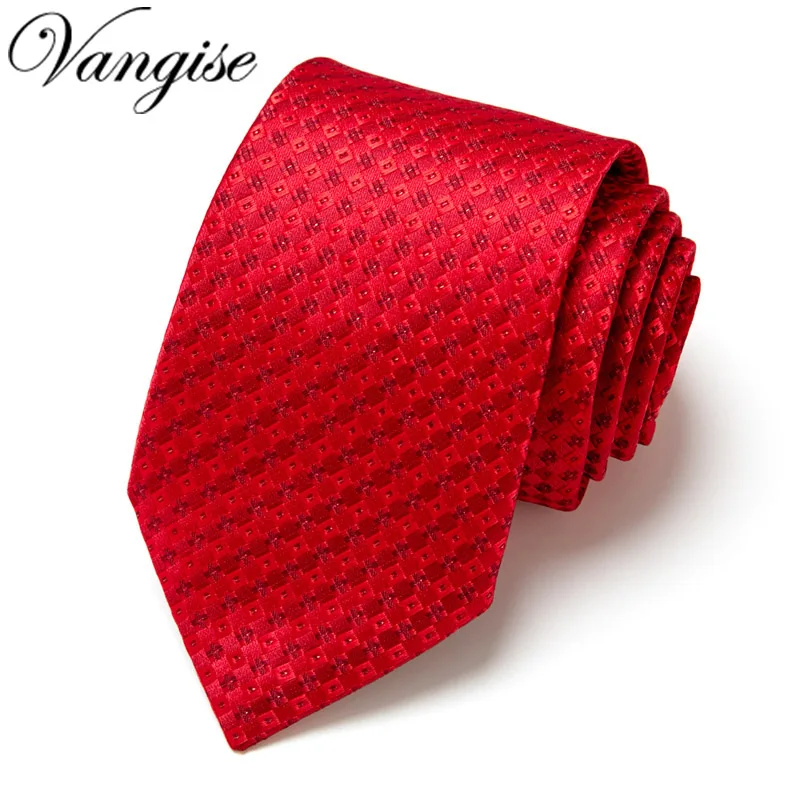 

7.5cm Red Ties For Men Silk Cotton Plaid Necktie For Wedding Business Classic Suits Check Tie Slim Stripe Necktie Gravata