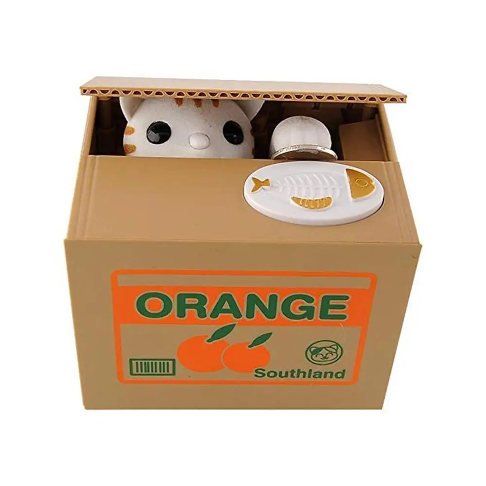 Крадущая деньги кошка с музыкой крадущая копилка детская мультяшная