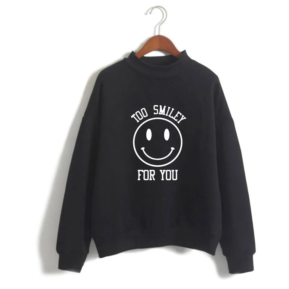 2021 The Hype House Addison Rae Merch Hoodies Turtleneck Sweatshirts Men/Women Print Pouty Face hoodies Adults/Children Clothes | Женская
