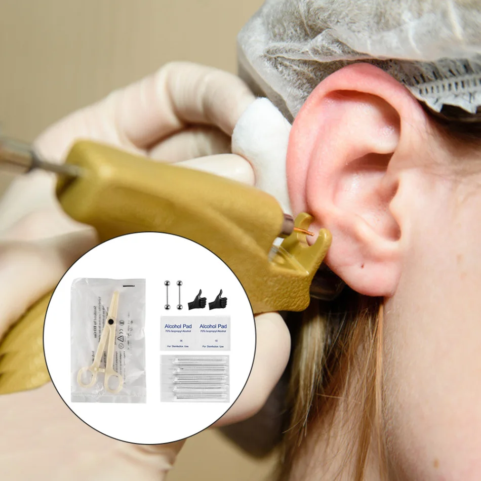 Профессиональные пирсинг наборы прокол уха носа бровей плоскогубцы зажим