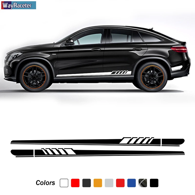 Наклейка на дверь автомобиля боковые полоски наклейка 1 для Mercedes Benz GLE Class W166 C292 W167