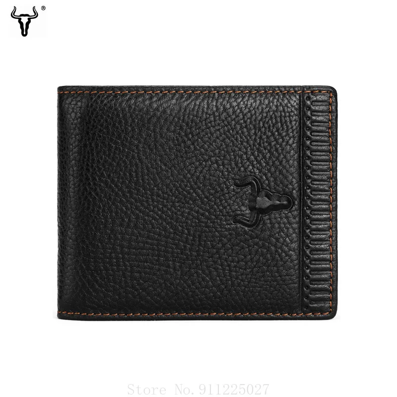 

Men Fashion Genuine Leather Wallet Zipper Short Wallet Multi-card Case Coin Purses Card Holder