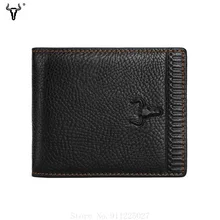 Xiaomi Men Fashion Genuine Leather Wallet Zipper Short Wallet Multi-card Case Coin Purses Card Holder
