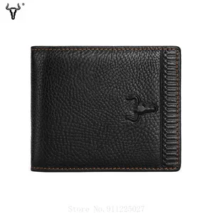 xiaomi men fashion genuine leather wallet zipper short wallet multi card case coin purses card holder free global shipping