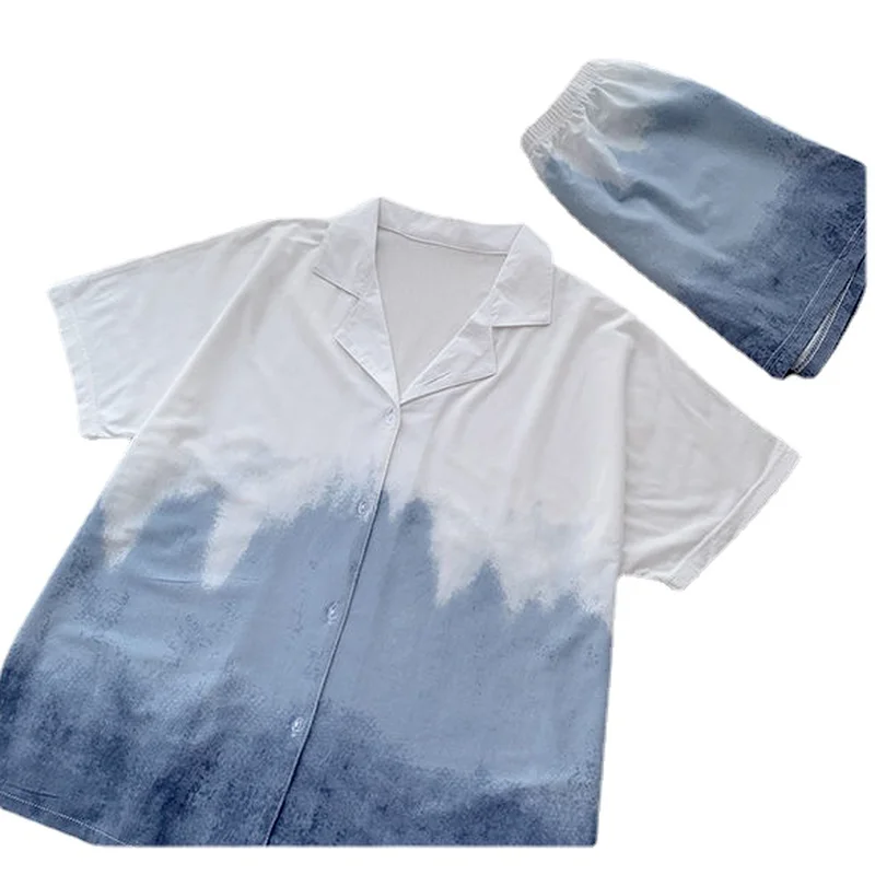 

XEJ Cotton Pajamas for Women Pyjamas Top and Shorts Pajama Summer Young Woman Home Clothes for Women Night Suits for Women