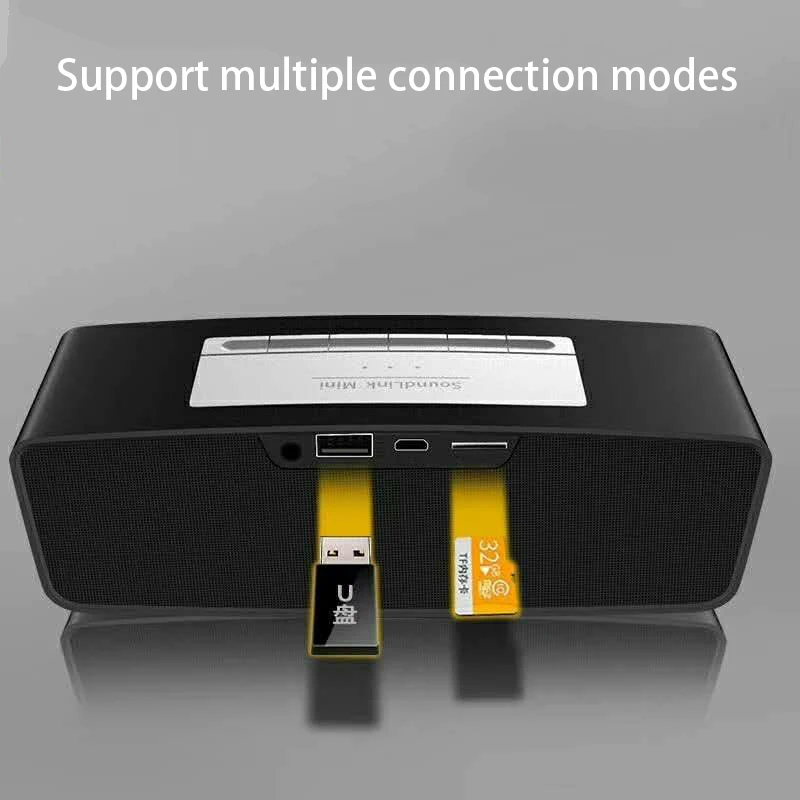 Новый двойной динамик беспроводной Bluetooth сабвуфер открытый портативный