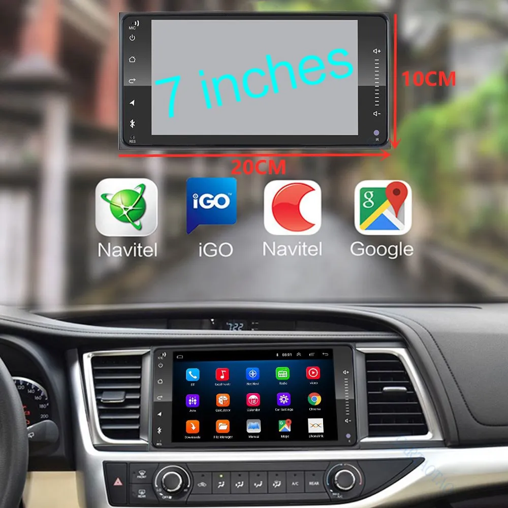 Автомобильный мультимедийный плеер 7 дюймов Android 8 1 2 DIN для Toyota Corolla android 2din радио GPS