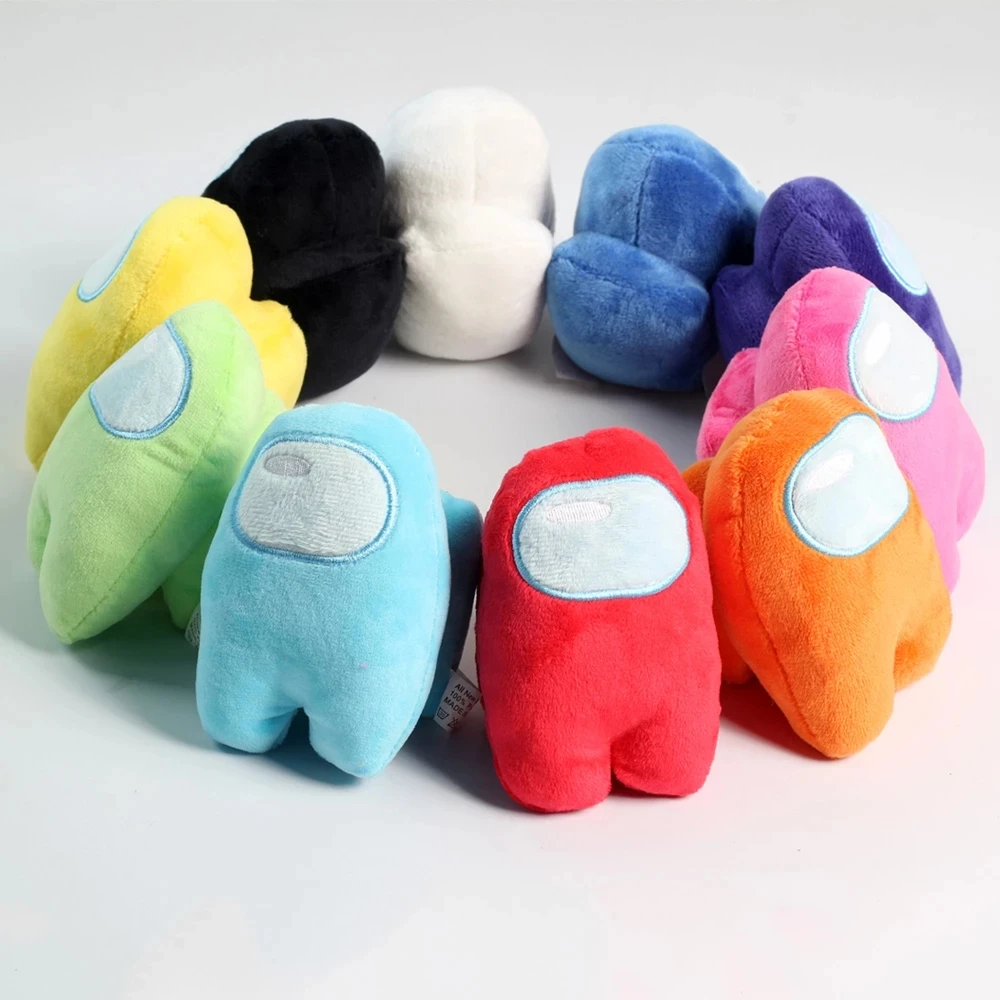 

10cm Soft Plush Among Us Game Plush Toys Original Kawaii Animal Stuffed Doll Christmas Gift Cute Red Little Among Us Plushie