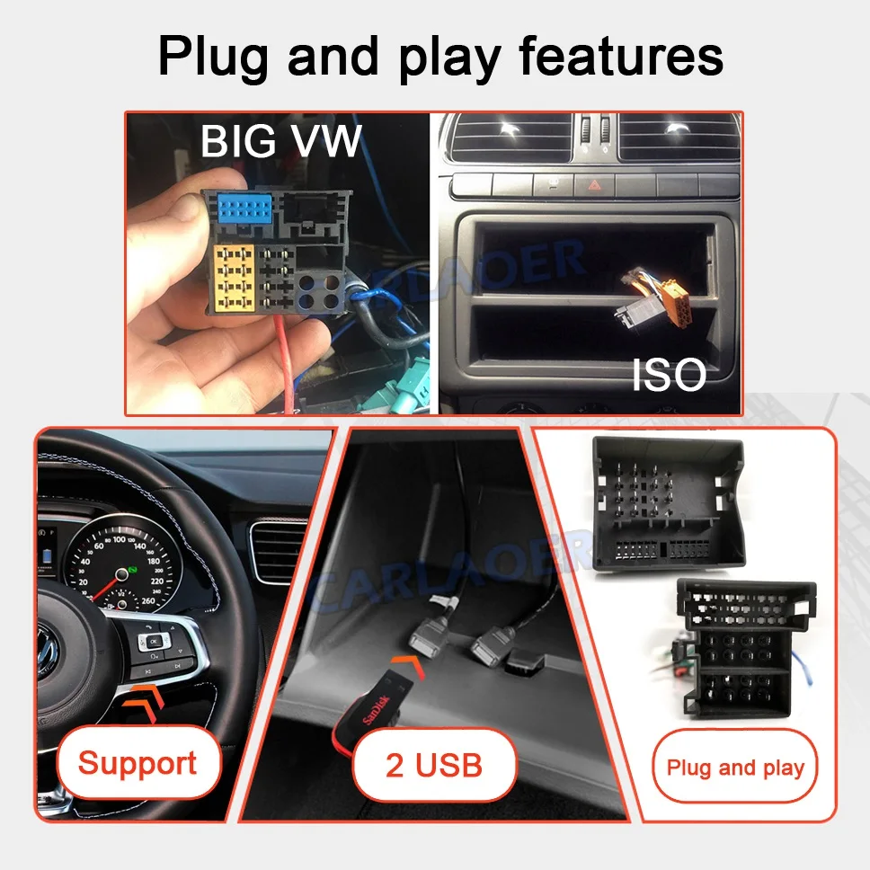 Новинка! " Android автомобильный GPS навигатор 2DIN для Volkswagen SKODA GOLF 5 Golf 6 POLO PASSAT B5 B6 сиденье TIGUAN 2 DIN мультимедийный плеер